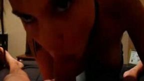 German emo college slut sucks my hard cock at the dorm room