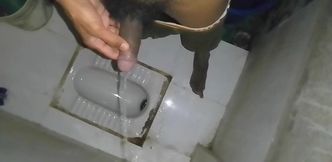 Pee Bathroom Black Big Cock Indian Man