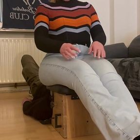 Facesittingbox Bright Bluejeans