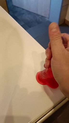 Dildo jerks off ... and then into my butt