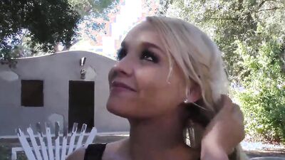Depraved blonde Bella Jane is being shagged by three black studs