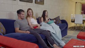 Share My BF - Exhibitionist Couple Share a Roomie in MFF Threesome