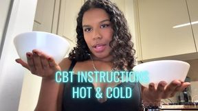 CBT instructions - HOT & COLD task - Femdom POV