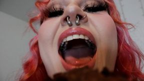 Chubby Giantess Eats Brownies and YOU