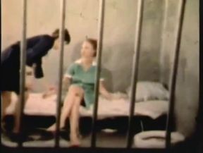 Wild vintage foursome in the prison