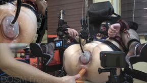 Kinky Slavedoll R Vol.008 Close-up: Pussy Vacuum...massive Squirting with Anal Dildo...suction Cup Accumulating Juice...