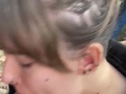 Wife sucks dick while camping