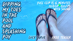 Dipping My Toes in the Pool and Splashing POV