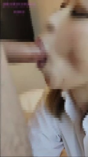 Cheating wife's blowjob filmed on smartphone