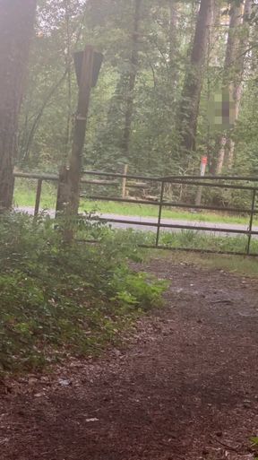 Thrilling moment from &quot;Busted walking  naked on public parking&quot;