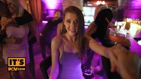 POV - Sybil rides your dick like a horny slut in saucy public scene