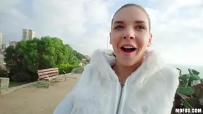 Henessy: Public Blowjob Expert Pleasing Hard Cock with Skillful Mouth Moves