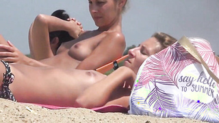 Beach German Sisters Topless Voyeur Incredible