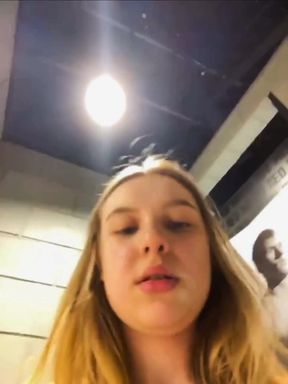 Full Naked Girl Masturbate in Public