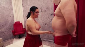 Christmas Brunette Elina Assfucked