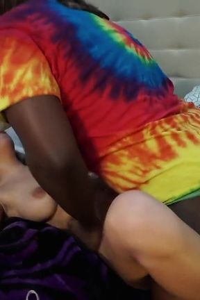 Hairy blonde gets her both holes drilled by BBC