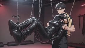Suspended Latex Cocoon Sensory Deprivation