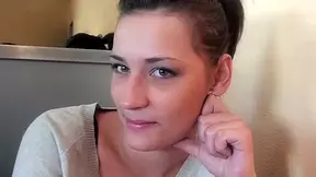 Real public sex with a stunning brunette