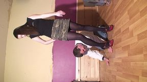 Hannah Tramples His Fingers & Hands