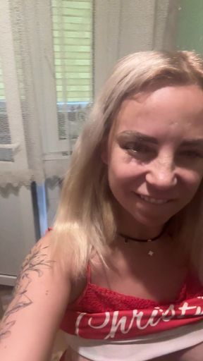 I Do a Squirt Right in the Kitchen Near the Stove and I'm Excited and My Pussy Juice Is Everywhere