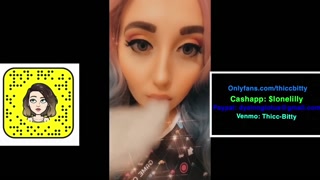 Emo Punk Girl Vaping Thick Rips Blow Out Step Sis Cuck