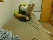 Ziptied Hogtied Fuzzy Socks