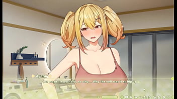 Summer Clover [ HAREM HENTAI GAME ] Ep.3 blonde nun have an orgasm while doing a rough blowjob !