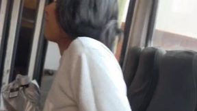 Unexpected Encounter: Public Bus Adventure Leads to a Steamy Hotel Escape with Sara Sodi - POV Fun!
