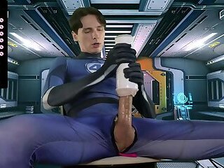Horny Cosplayer Using Fleshlight and Nutting