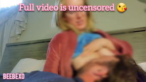 Sunday Morning Brunch Adult Breastfeeding Him Milk