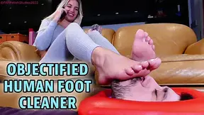 Objectified Human Foot Cleaner - Mistress Ashley Wilde