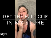 Goth trans man sucks lollipop like its your cock TEASER. Full clip in store