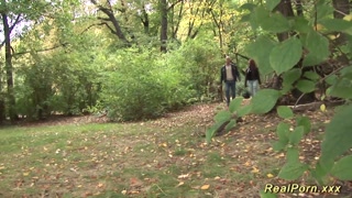 German Stepmom picked up for outdoor sex