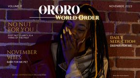 Ororos World Order Vol. 11