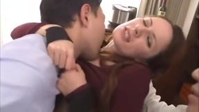 Asian Erotica: Euro Chick Sandwiched in Interracial Delight