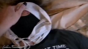 Goddess Amanda&rsquo_s New Pet Worshiping My Feet &amp_ Pussy