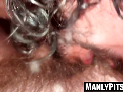 Maxsin DVil shaves Guy Criss balls then sucks him off