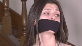 Tied to a Post in the Buff and Gagged, Leah Gotti Makes For a Must-See Visual! 4K Video Version