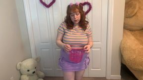 Embarrassed step-Sister Strips For Candy