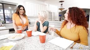 Good girls Kianna Dior, Robbin Banx and Slimthick Vic VS bearded fucker