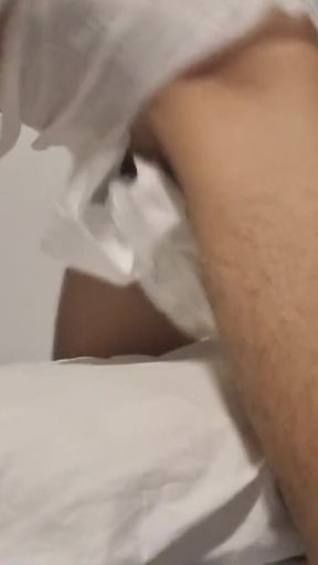 Unforgettable moment from &quot;Diaper ABDL Boy Humping A Pillow and showing his lovely feet&quot;