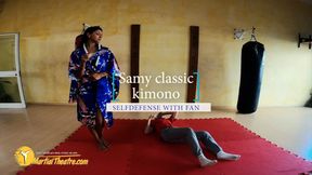 Samy classic kimono selfdefense with fan