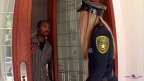 A Dirty Blonde Cop Wants Pussy Wrecking Gangbang with a BBC