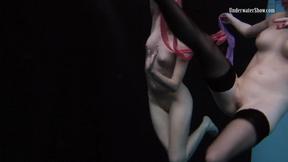 ”Stepsisters going into public swimming pool”