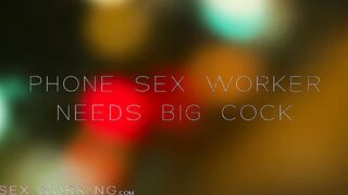 DEVIANTE - Long boobies phone sex worker needs huge dick