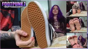 Bratty Goth Lexie Sensual Foot Worship and Foot Stool Treatment