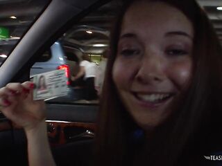 Always insane to screw with attractive strangers the cute brunette hair hottie enjoys an arousing coitus