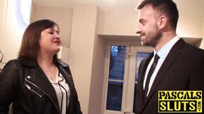 ”Big Breasted Laura Louise takes a big thick meat deep inside her cunt”