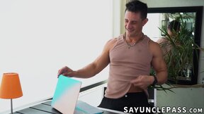 DILF Jax Thirio fucks twink Matteo Gomez tight ass deep and hard