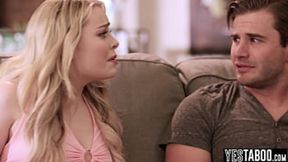 Jealous stepsister clings to stepbro &mdash;  won't let bestie touch him alone